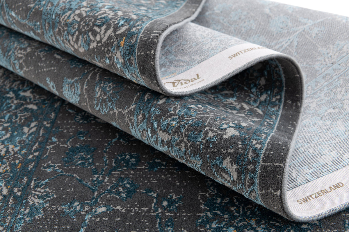 Rechteck Luxus Teppich Zurich in Grau von Hadorn™ - Lifestyle Image