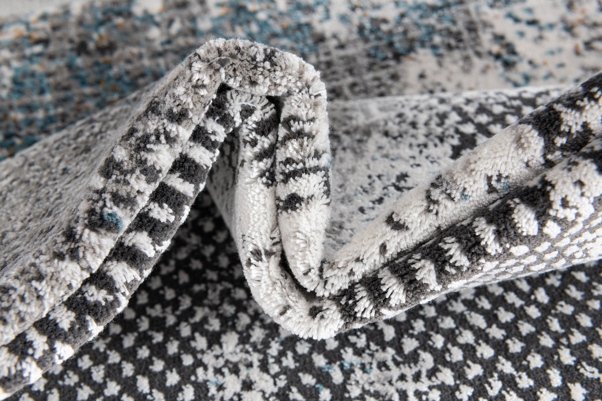 Rechteck Luxus Teppich Zurich in Grau von Hadorn™ - Lifestyle Image