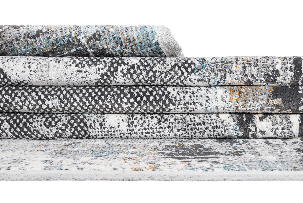 Rechteck Luxus Teppich Zurich in Grau von Hadorn™ - Lifestyle Image