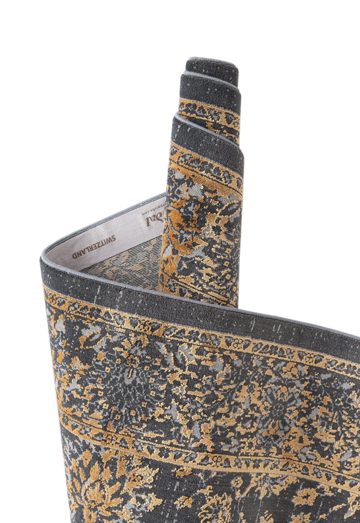 Rechteck Luxus Teppich Zurich in Dunkelgrau von Hadorn™ - Lifestyle Image
