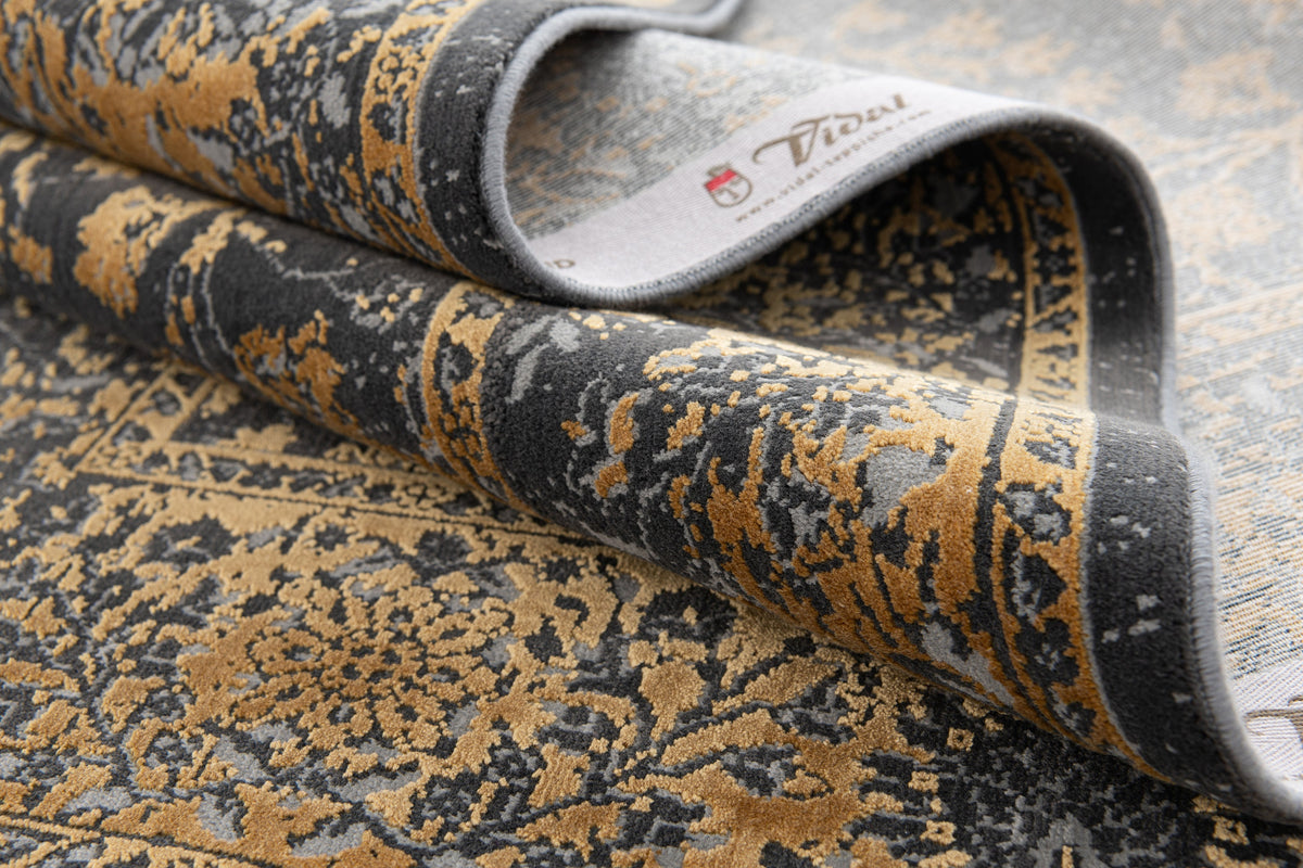 Rechteck Luxus Teppich Zurich in Dunkelgrau von Hadorn™ - Lifestyle Image