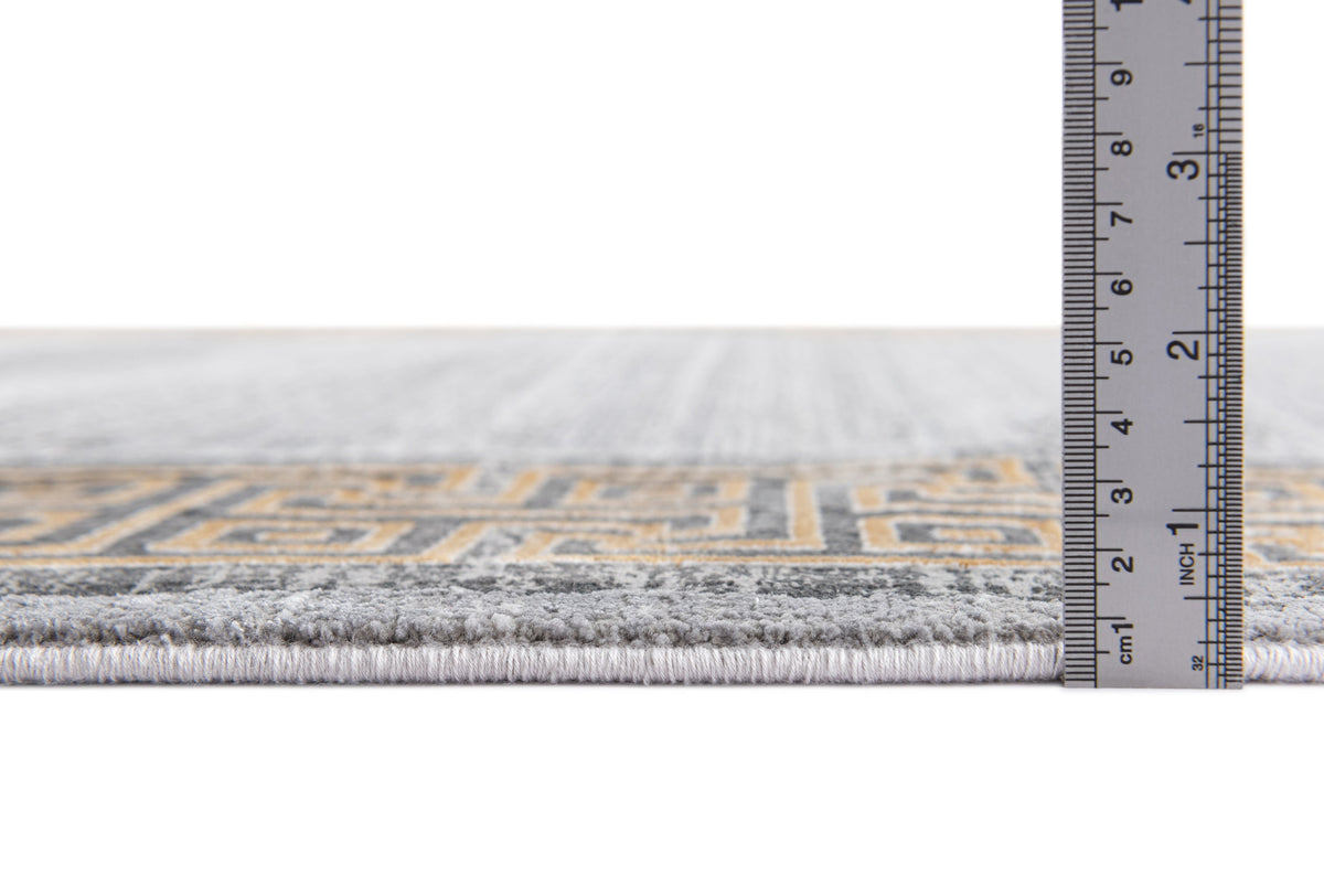 Rechteck Luxus Teppich Zurich in Grau von Hadorn™ - Lifestyle Image