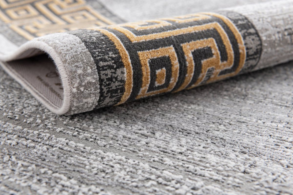 Rechteck Luxus Teppich Zurich in Grau von Hadorn™ - Lifestyle Image
