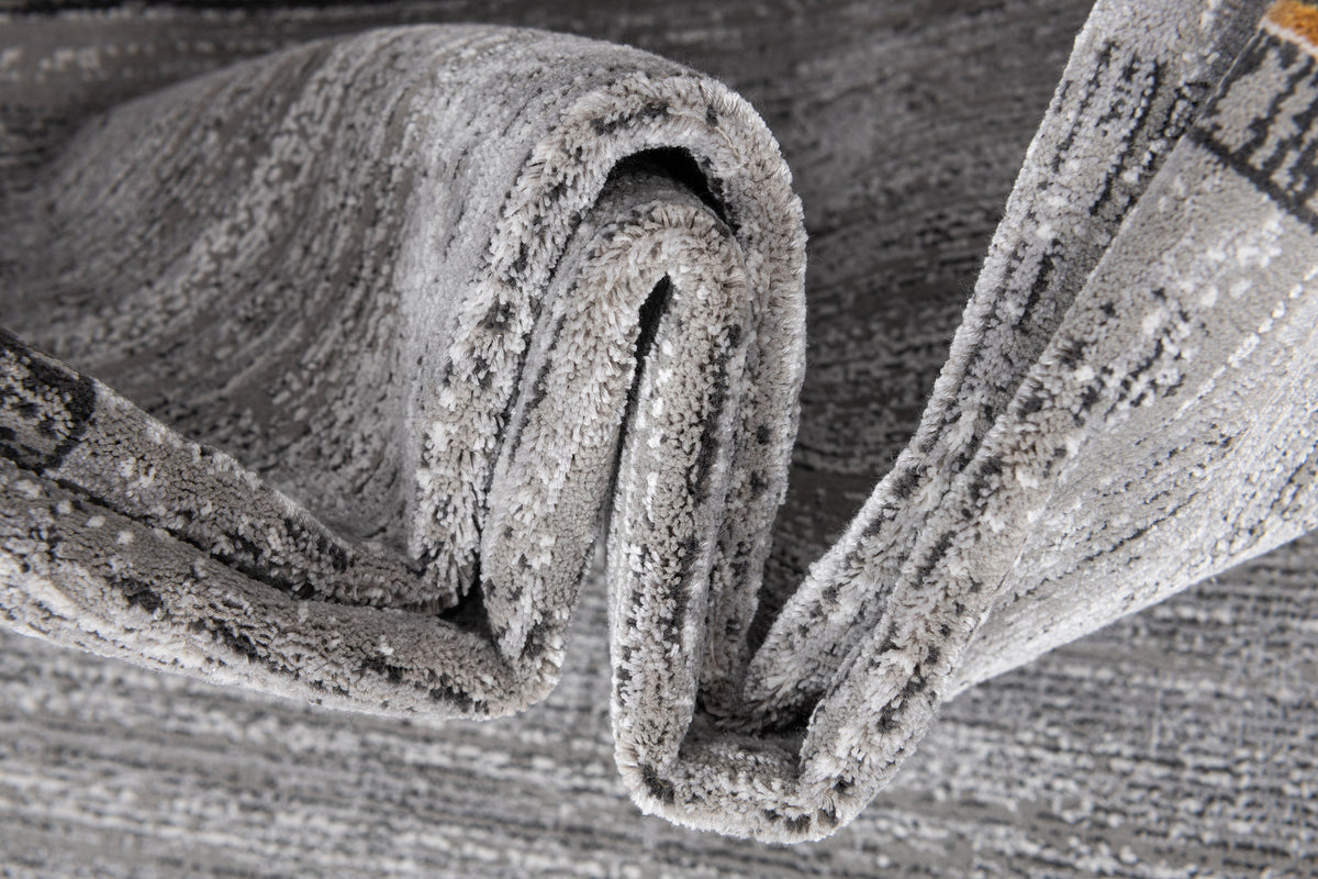 Rechteck Luxus Teppich Zurich in Grau von Hadorn™ - Lifestyle Image
