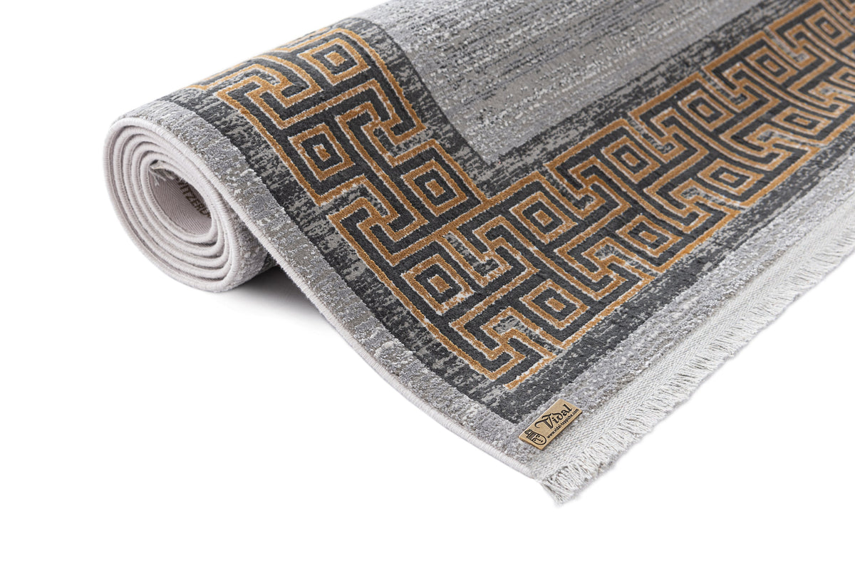 Rechteck Luxus Teppich Zurich in Grau von Hadorn™ - Lifestyle Image