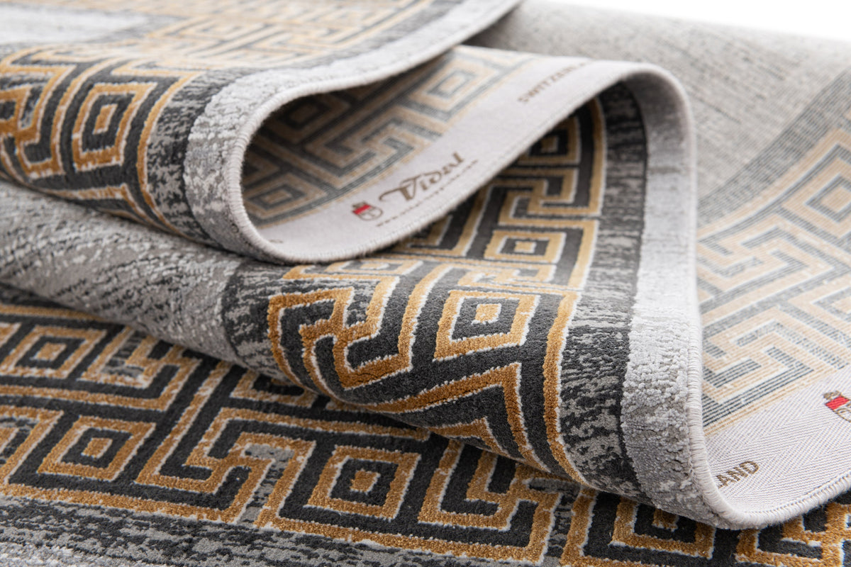 Rechteck Luxus Teppich Zurich in Grau von Hadorn™ - Lifestyle Image