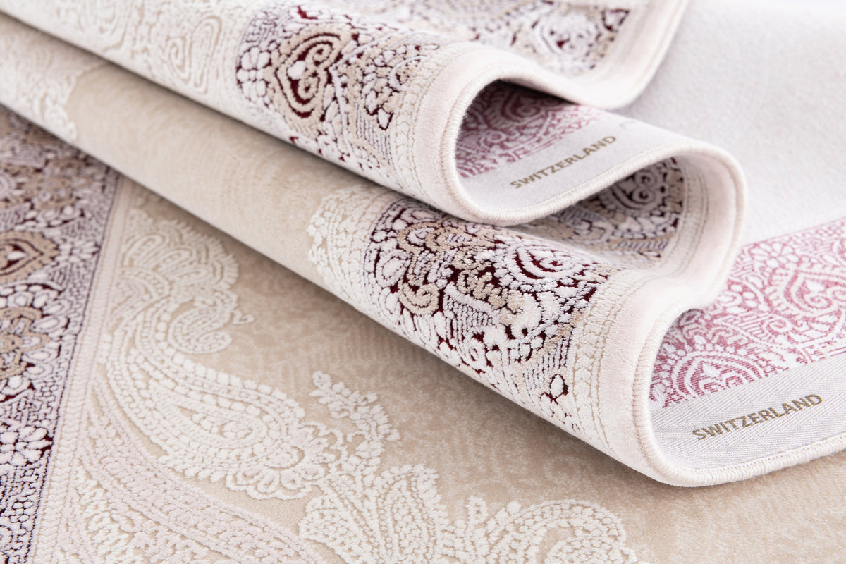 Rechteck Luxus Teppich Sion in Creme von Hadorn™ - Lifestyle Image