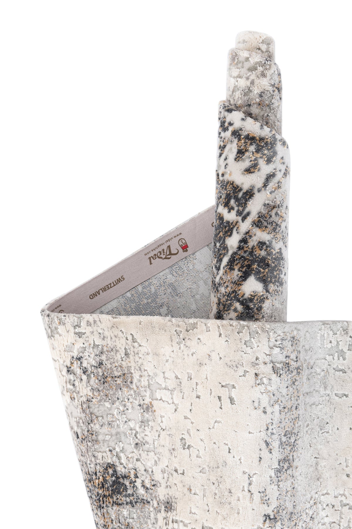Rechteck Luxus Teppich Flims in Grau von Hadorn™ - Lifestyle Image