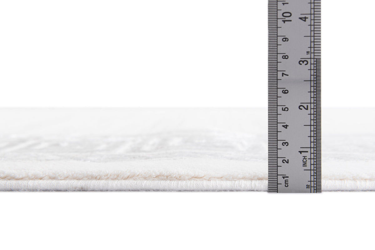 Rechteck Luxus Teppich Lausanne in Weiss von Hadorn™ - Lifestyle Image