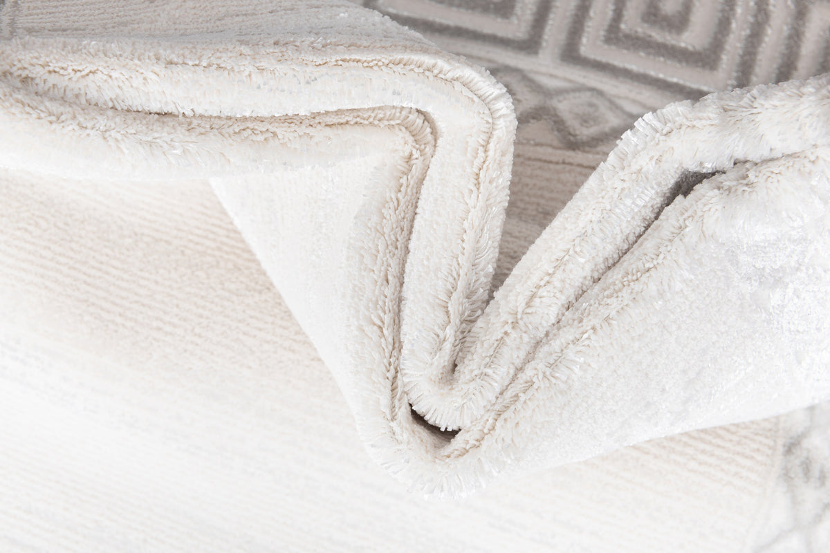 Rechteck Luxus Teppich Lausanne in Weiss von Hadorn™ - Lifestyle Image
