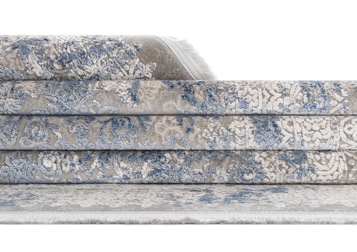 Läufer Luxus Teppich Flims in Grau von Hadorn™ - Lifestyle Image