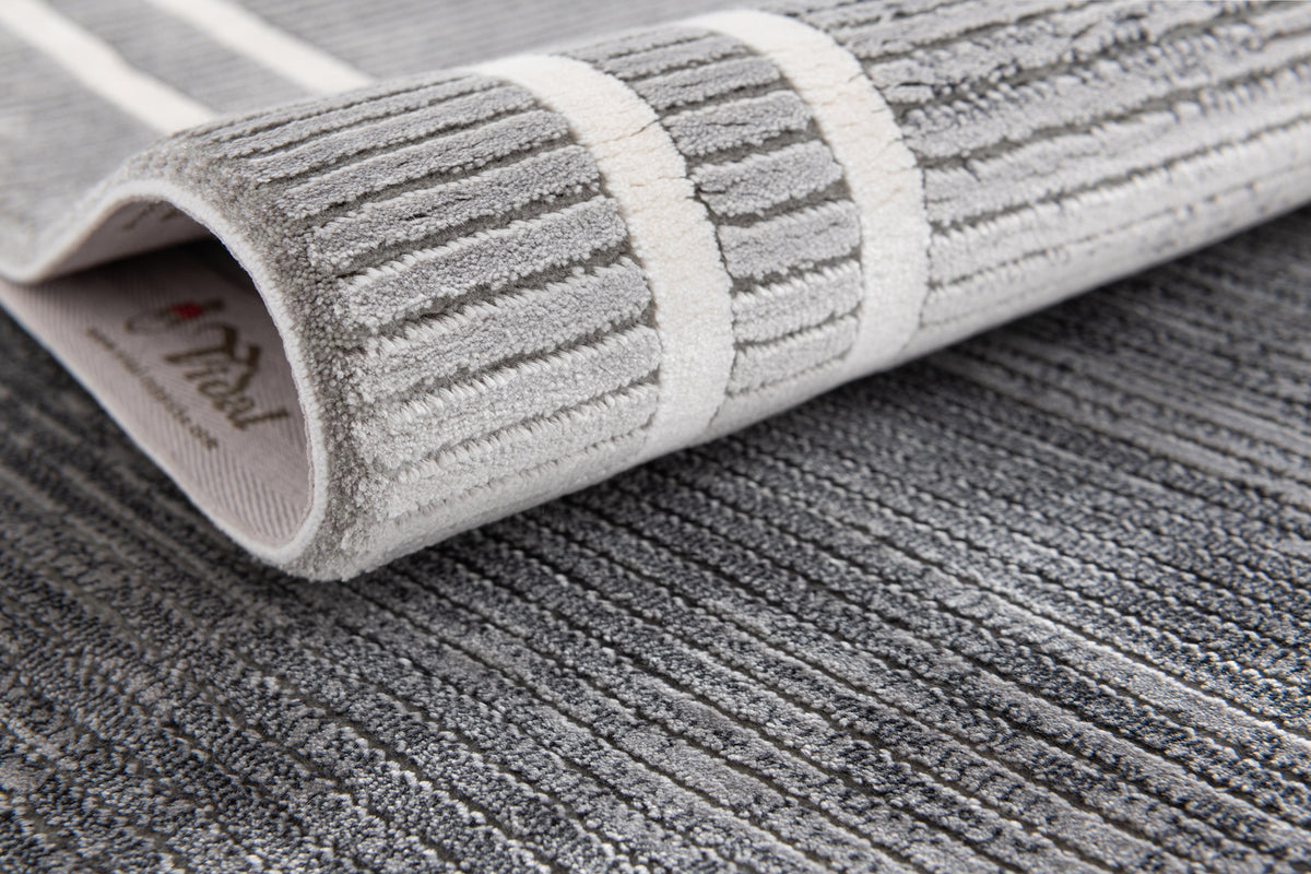 Läufer Luxus Teppich Flims in Grau von Hadorn™ - Lifestyle Image
