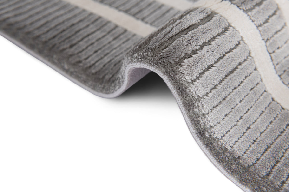 Rechteck Luxus Teppich Flims in Grau von Hadorn™ - Lifestyle Image