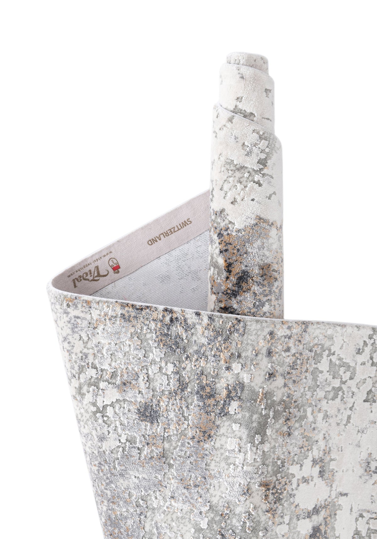 Rechteck Luxus Teppich Flims in Grau von Hadorn™ - Lifestyle Image