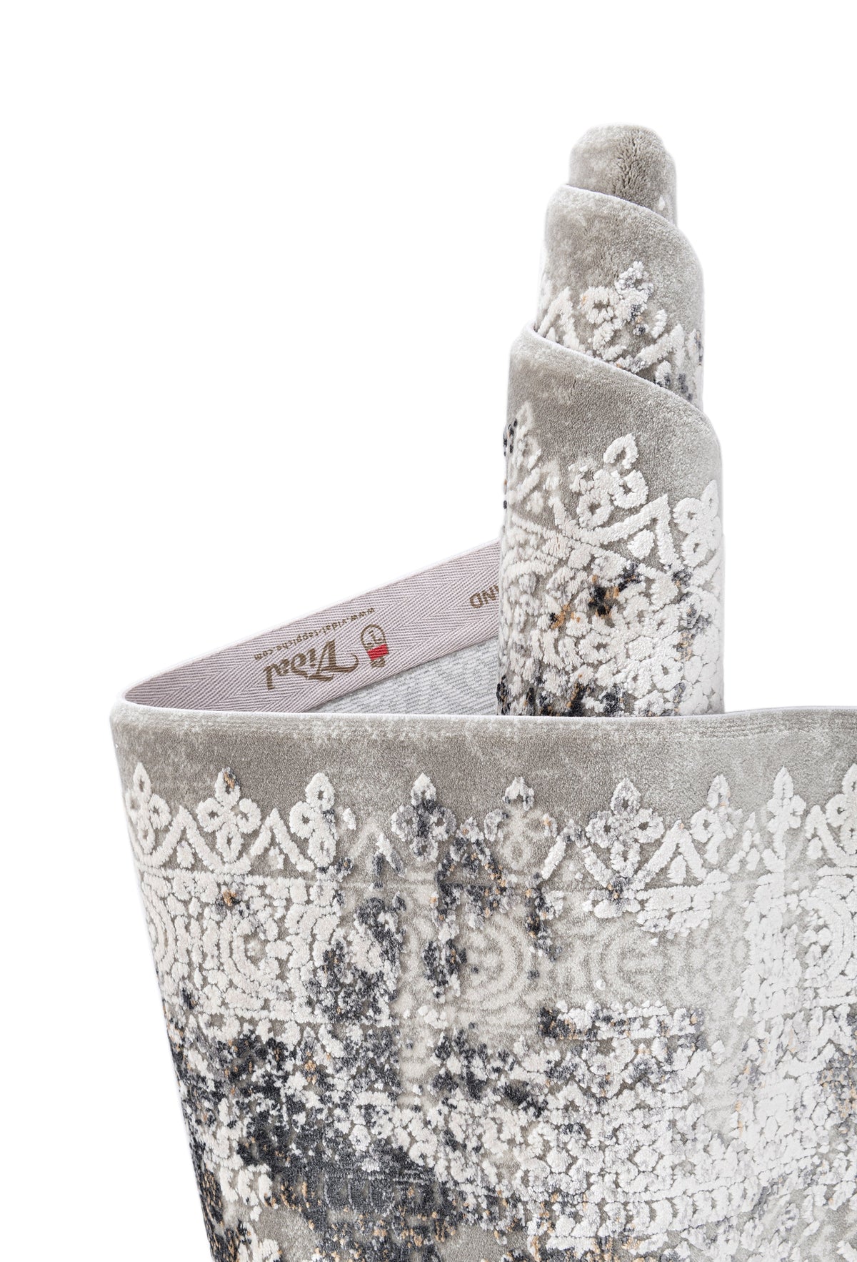 Rechteck Luxus Teppich Flims in Grau von Hadorn™ - Lifestyle Image