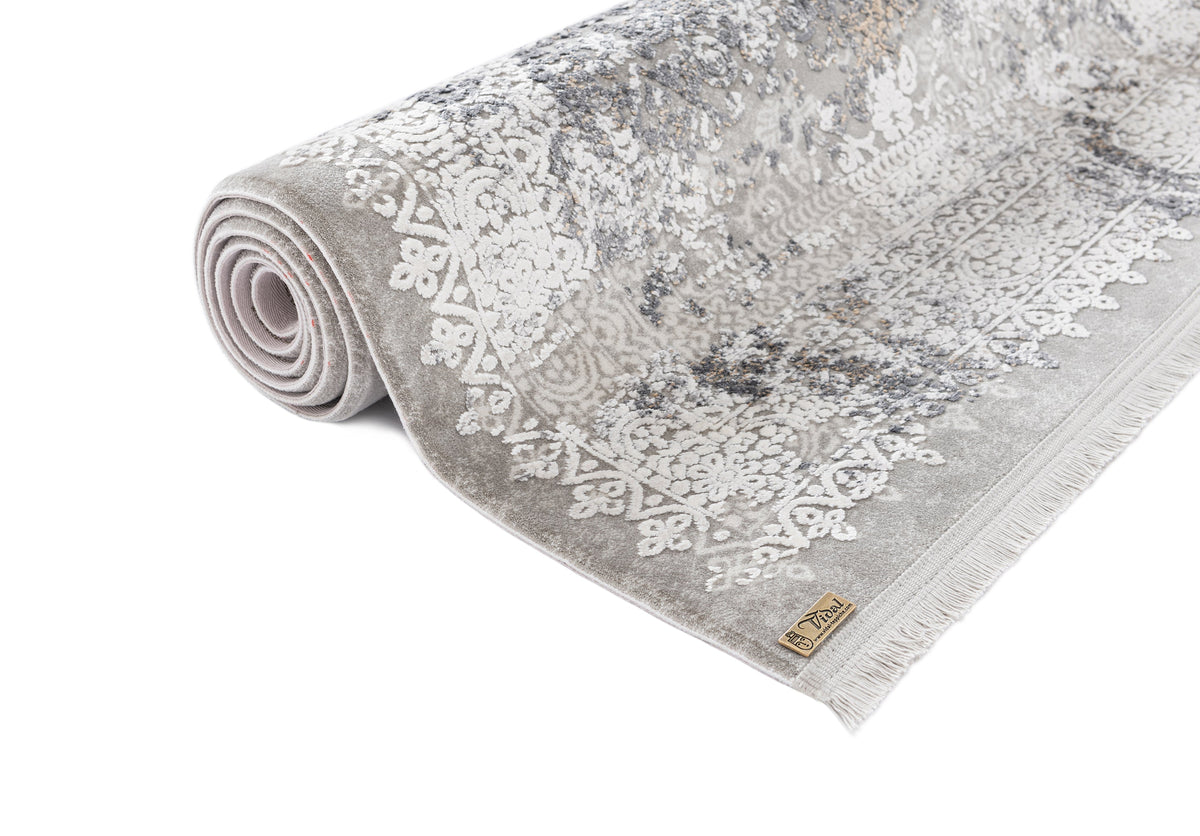 Rechteck Luxus Teppich Flims in Grau von Hadorn™ - Lifestyle Image
