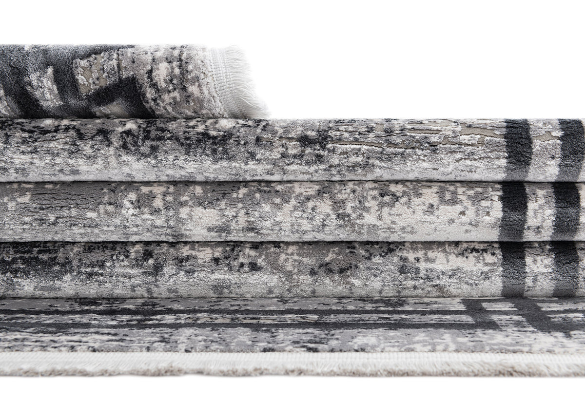 Rechteck Luxus Teppich Flims in Grau von Hadorn™ - Lifestyle Image