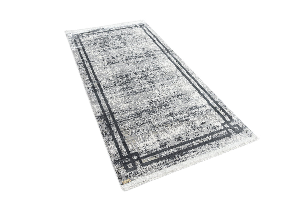 Rechteck Luxus Teppich Flims in Grau von Hadorn™ - Lifestyle Image