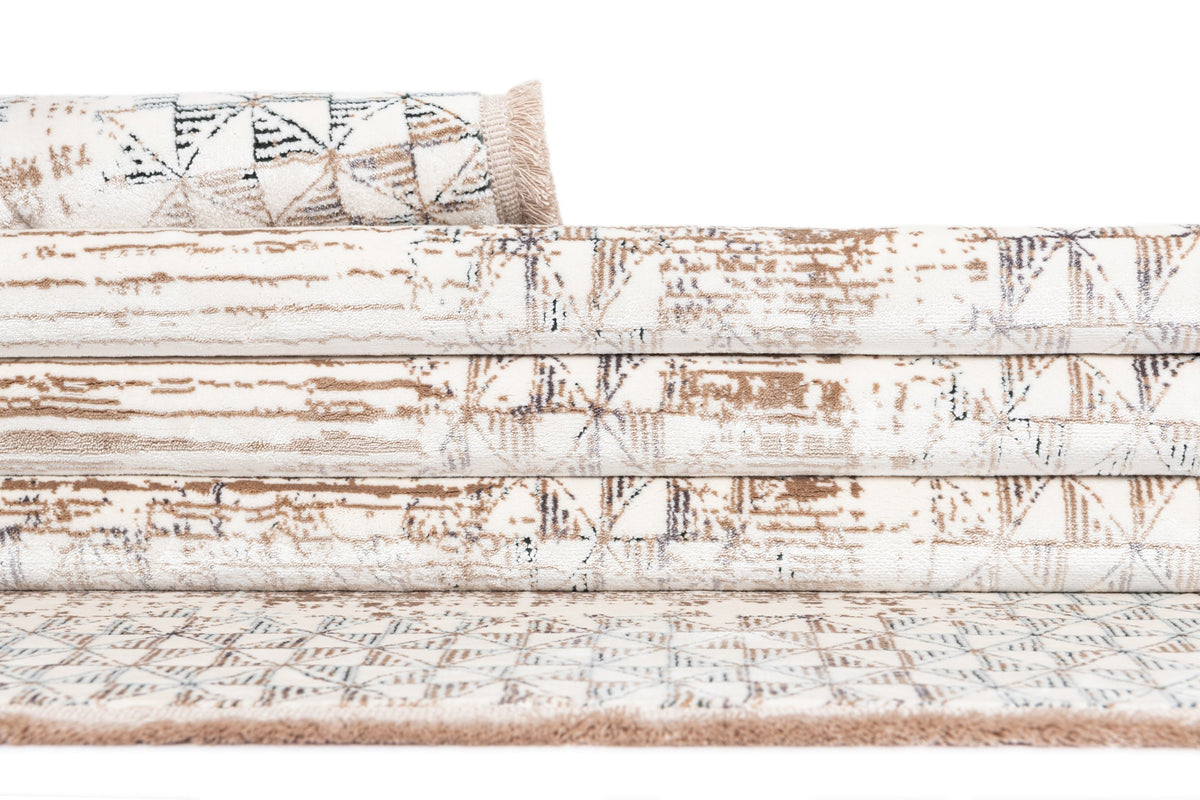 Rechteck Luxus Teppich Airolo in Creme von Hadorn™ - Lifestyle Image