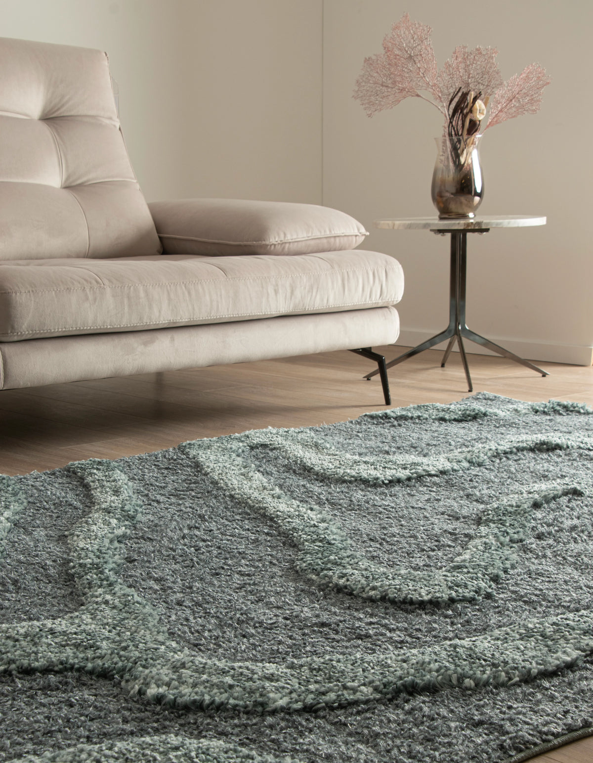 Rechteck Teppich Thun Arbor in Blau von Hadorn™ - Lifestyle Image