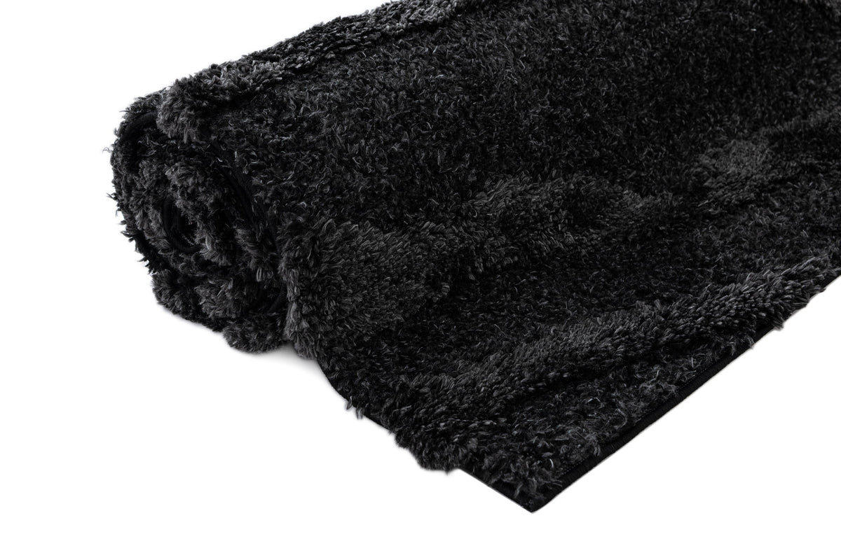 Rechteck Teppich Thun Glacies in Schwarz von Hadorn™ - Lifestyle Image