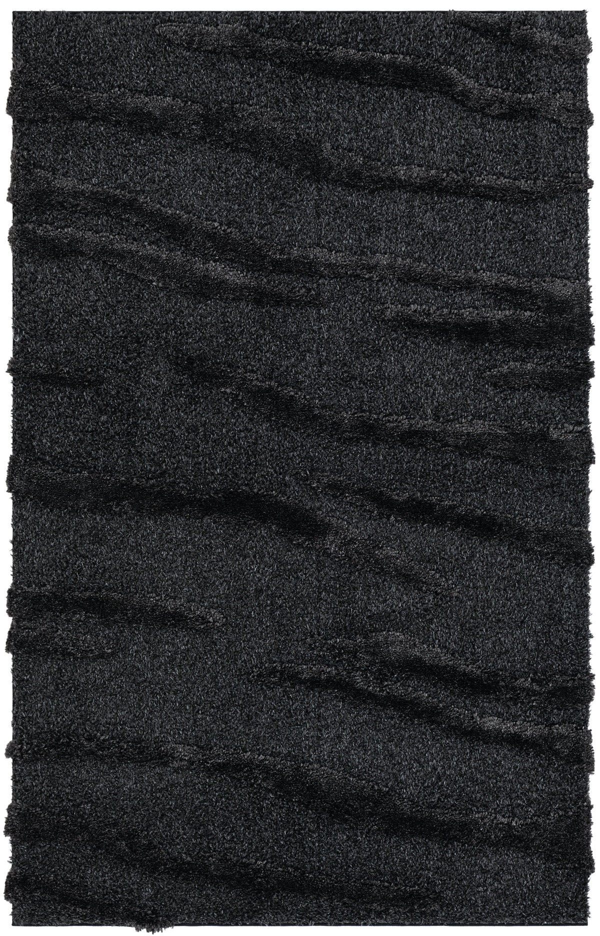 Rechteck Teppich Thun Glacies in Schwarz von Hadorn™ - Lifestyle Image