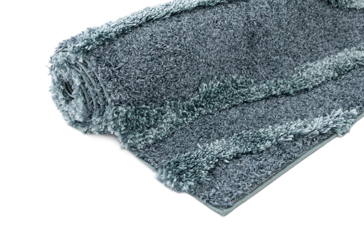 Rechteck Teppich Thun Glacies in Blau von Hadorn™ - Lifestyle Image