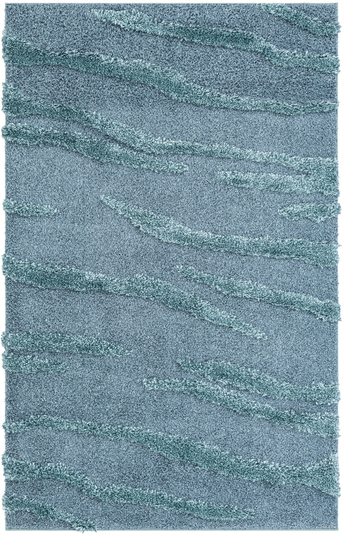 Rechteck Teppich Thun Glacies in Blau von Hadorn™ - Lifestyle Image