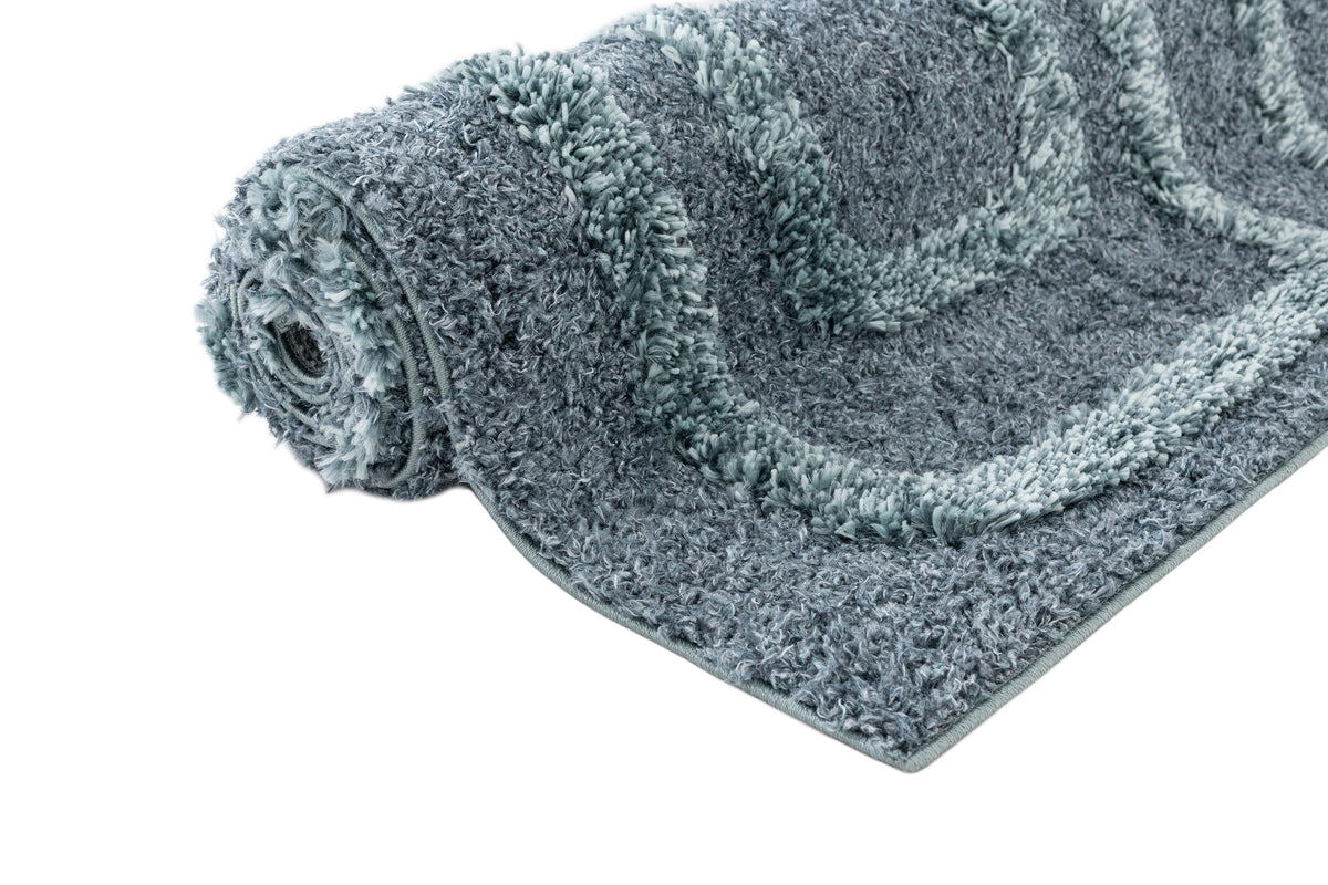 Rechteck Teppich Thun Artem in Blau von Hadorn™ - Lifestyle Image
