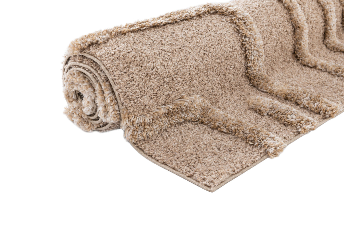 Rechteck Teppich Thun Artem in Hellbraun von Hadorn™ - Lifestyle Image