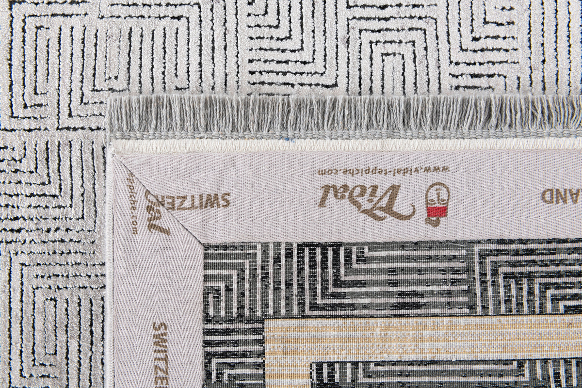 Rechteck Luxus Teppich Bad Ragaz in Grau von Hadorn™ - Lifestyle Image