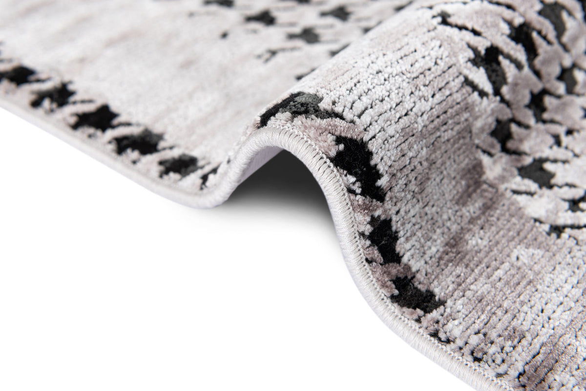 Rechteck Luxus Teppich Bad Ragaz in Grau von Hadorn™ - Lifestyle Image