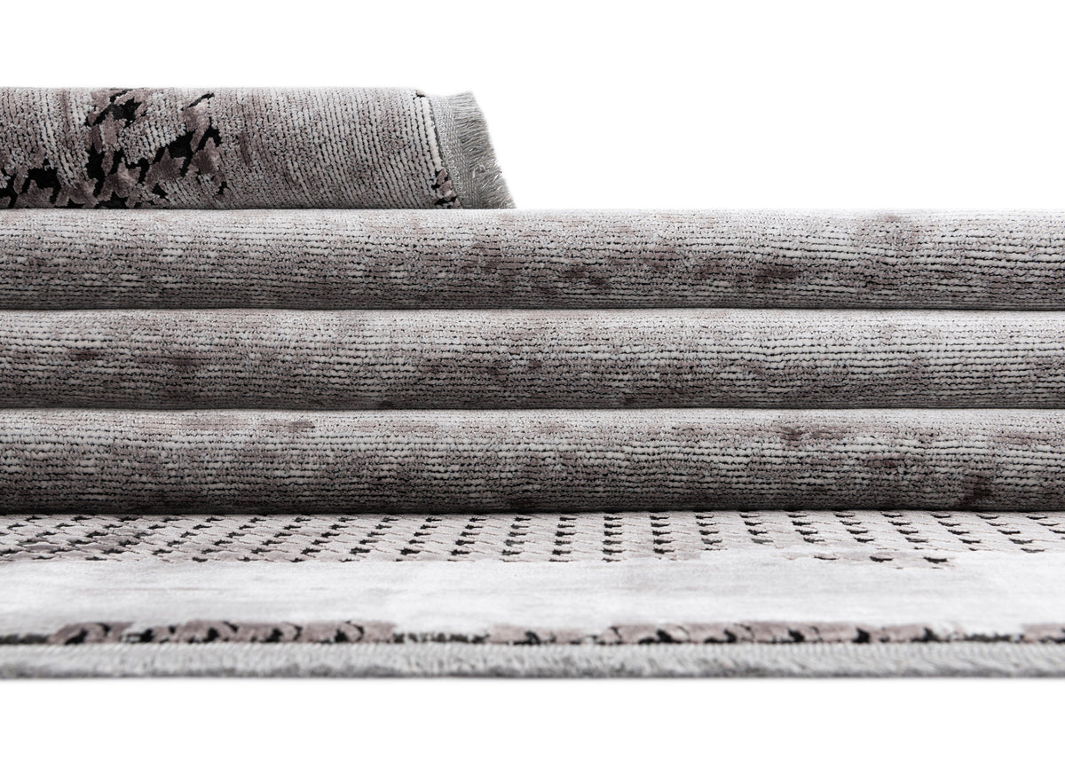 Rechteck Luxus Teppich Bad Ragaz in Grau von Hadorn™ - Lifestyle Image