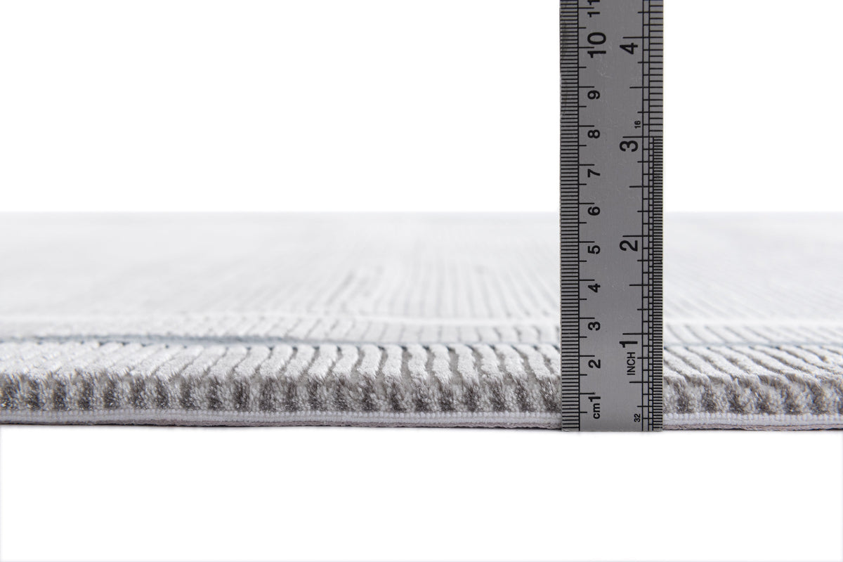 Rechteck Luxus Teppich Flims in Grau von Hadorn™ - Lifestyle Image