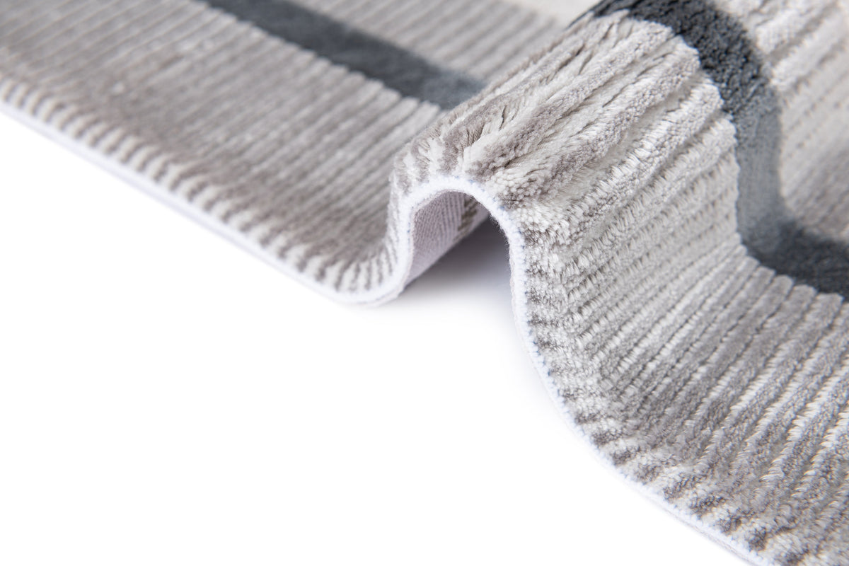 Rechteck Luxus Teppich Flims in Grau von Hadorn™ - Lifestyle Image