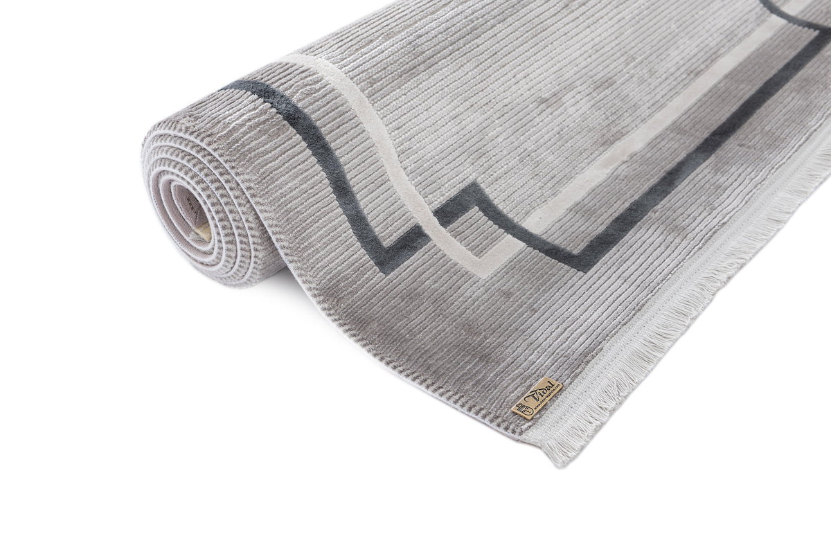 Rechteck Luxus Teppich Flims in Grau von Hadorn™ - Lifestyle Image