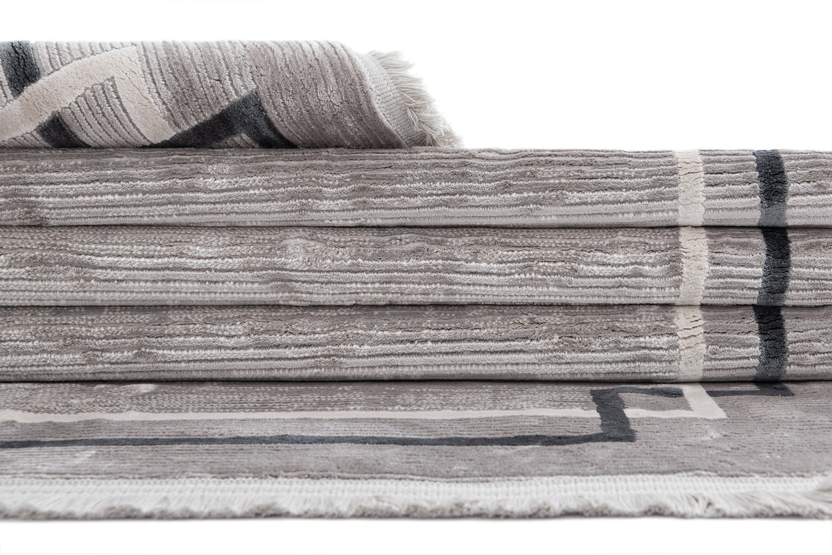 Läufer Luxus Teppich Flims in Grau von Hadorn™ - Lifestyle Image
