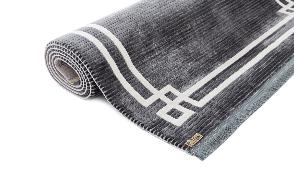 Läufer Luxus Teppich Flims in Grau von Hadorn™ - Lifestyle Image