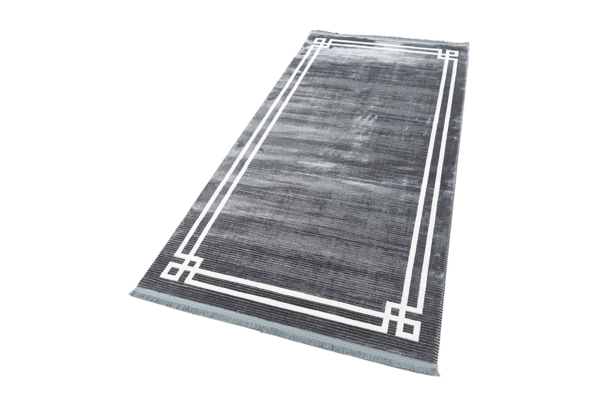 Rechteck Luxus Teppich Flims in Grau von Hadorn™ - Lifestyle Image