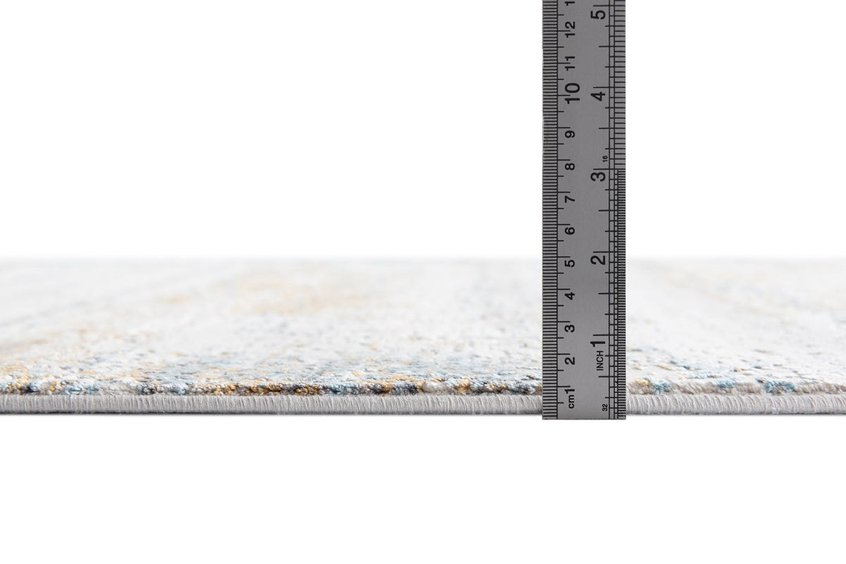 Rechteck Luxus Teppich Basel in Grau von Hadorn™ - Lifestyle Image