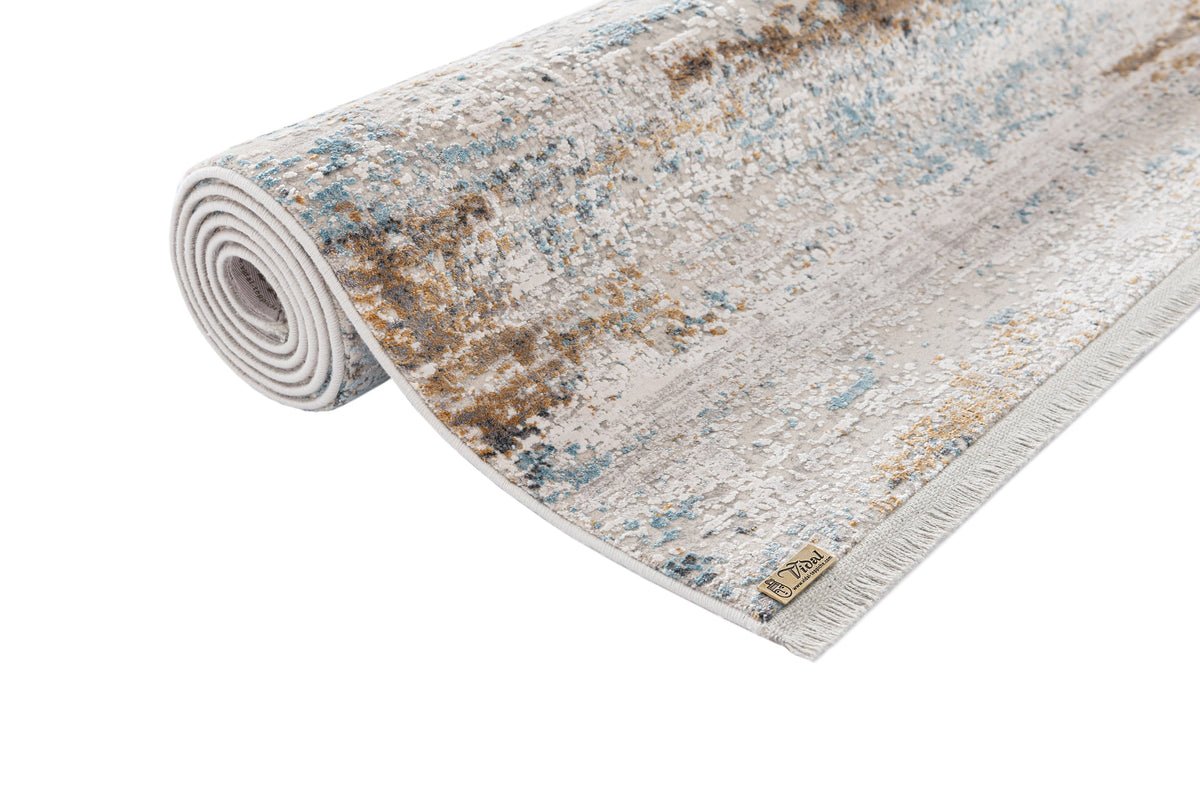 Rechteck Luxus Teppich Basel in Grau von Hadorn™ - Lifestyle Image