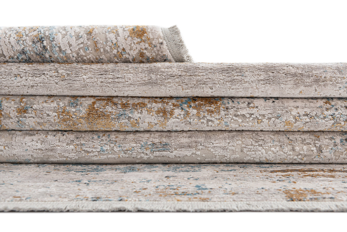 Rechteck Luxus Teppich Basel in Grau von Hadorn™ - Lifestyle Image
