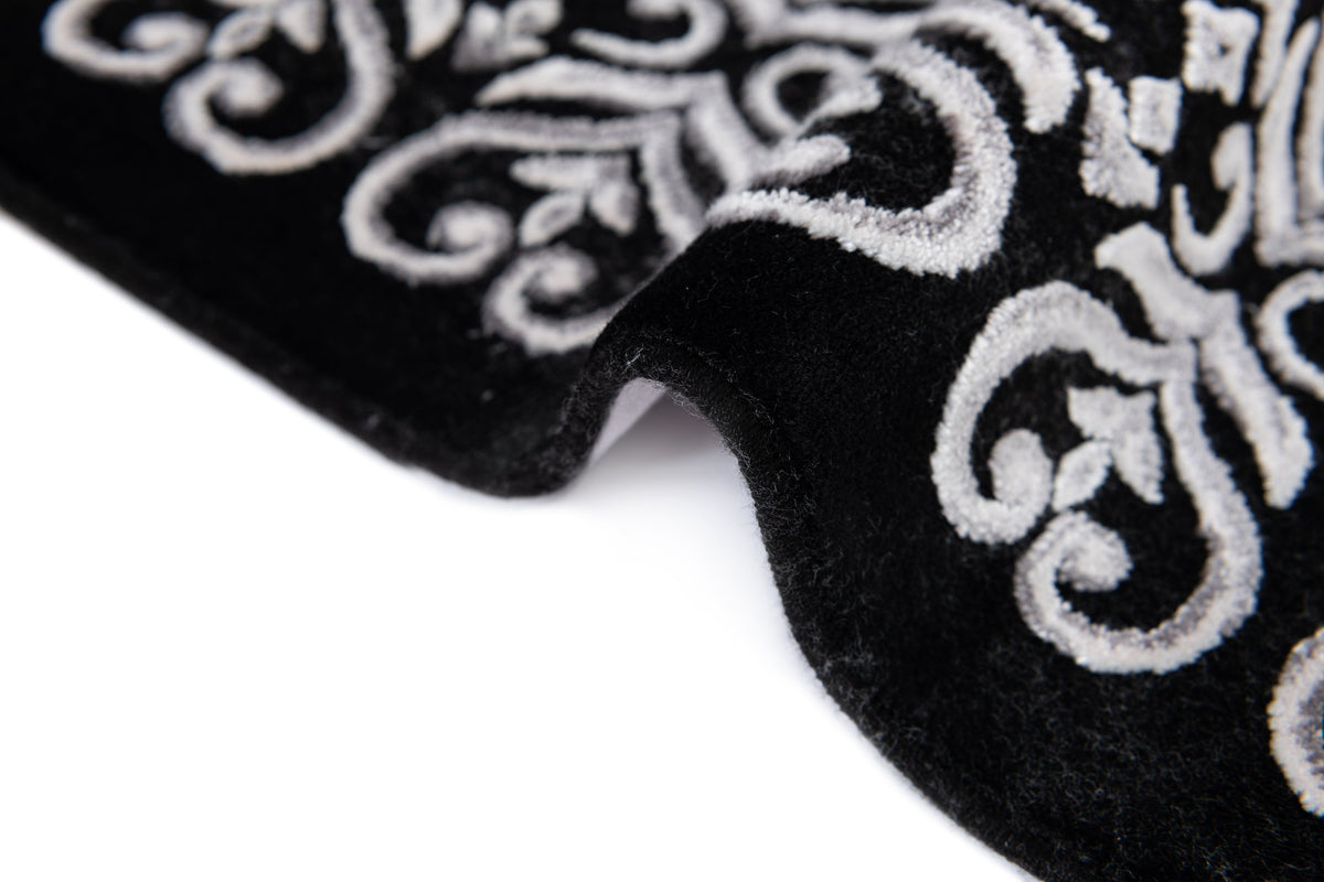 Läufer Luxus Teppich Laax in Schwarz von Hadorn™ - Lifestyle Image