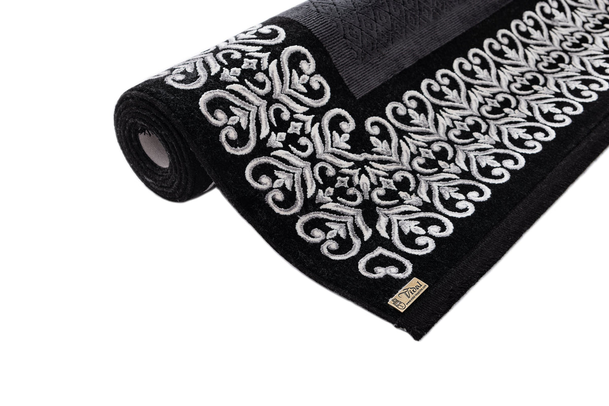 Läufer Luxus Teppich Laax in Schwarz von Hadorn™ - Lifestyle Image