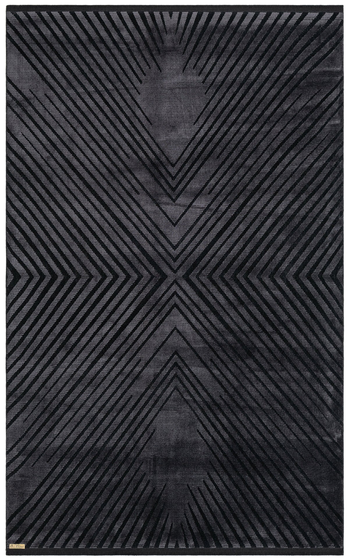 Rechteck Luxus Teppich Laax in Schwarz von Hadorn™ - Lifestyle Image