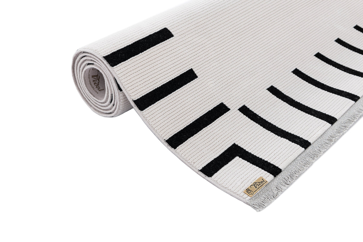Läufer Luxus Teppich Laax in Weiss von Hadorn™ - Lifestyle Image