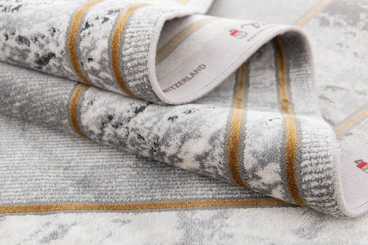 Rechteck Luxus Teppich Zurich in Weiss von Hadorn™ - Lifestyle Image