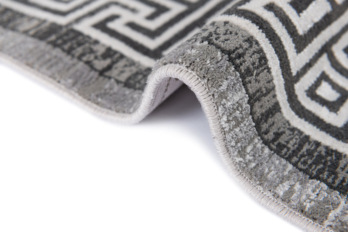 Rechteck Luxus Teppich Zurich in Grau von Hadorn™ - Lifestyle Image