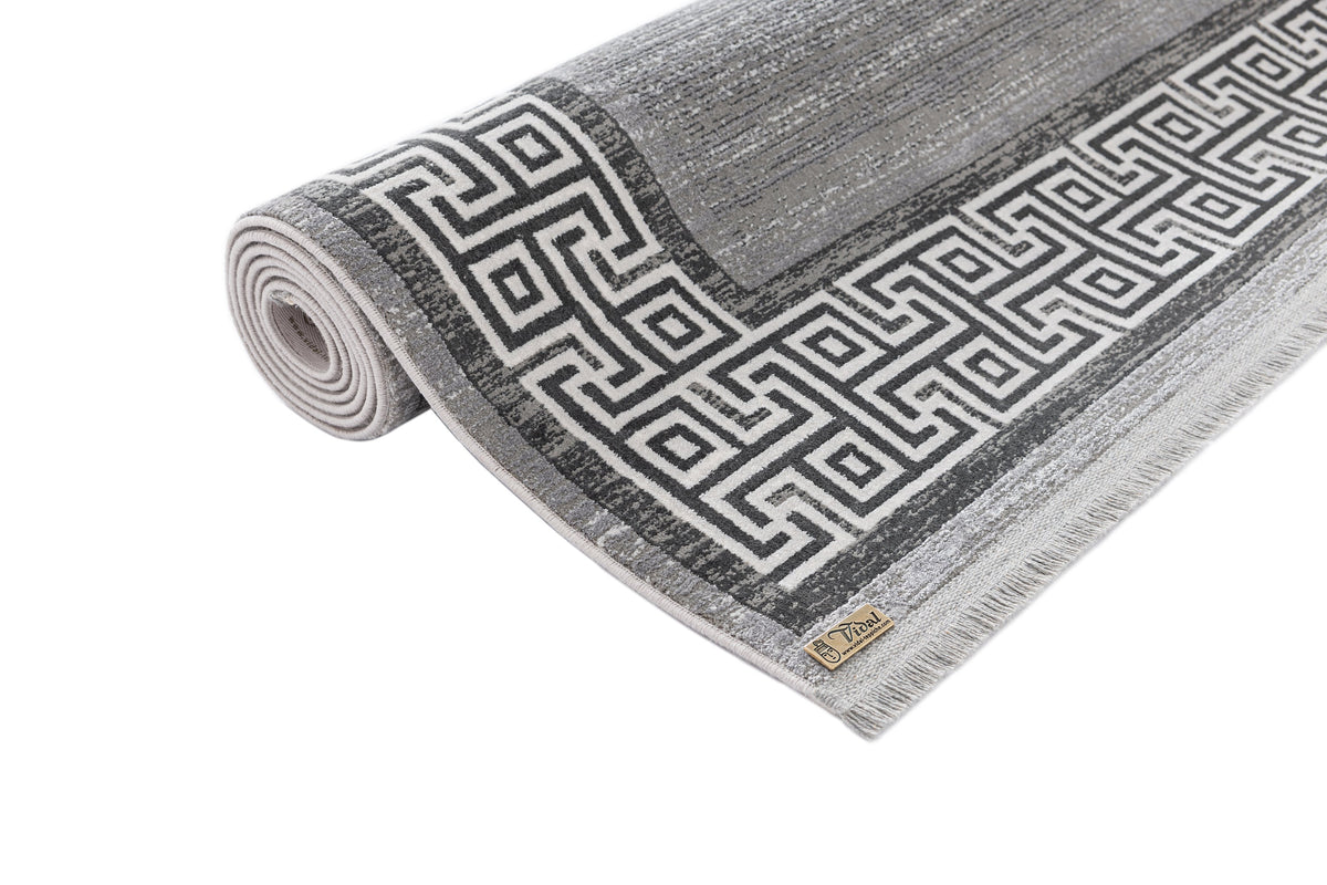 Rechteck Luxus Teppich Zurich in Grau von Hadorn™ - Lifestyle Image