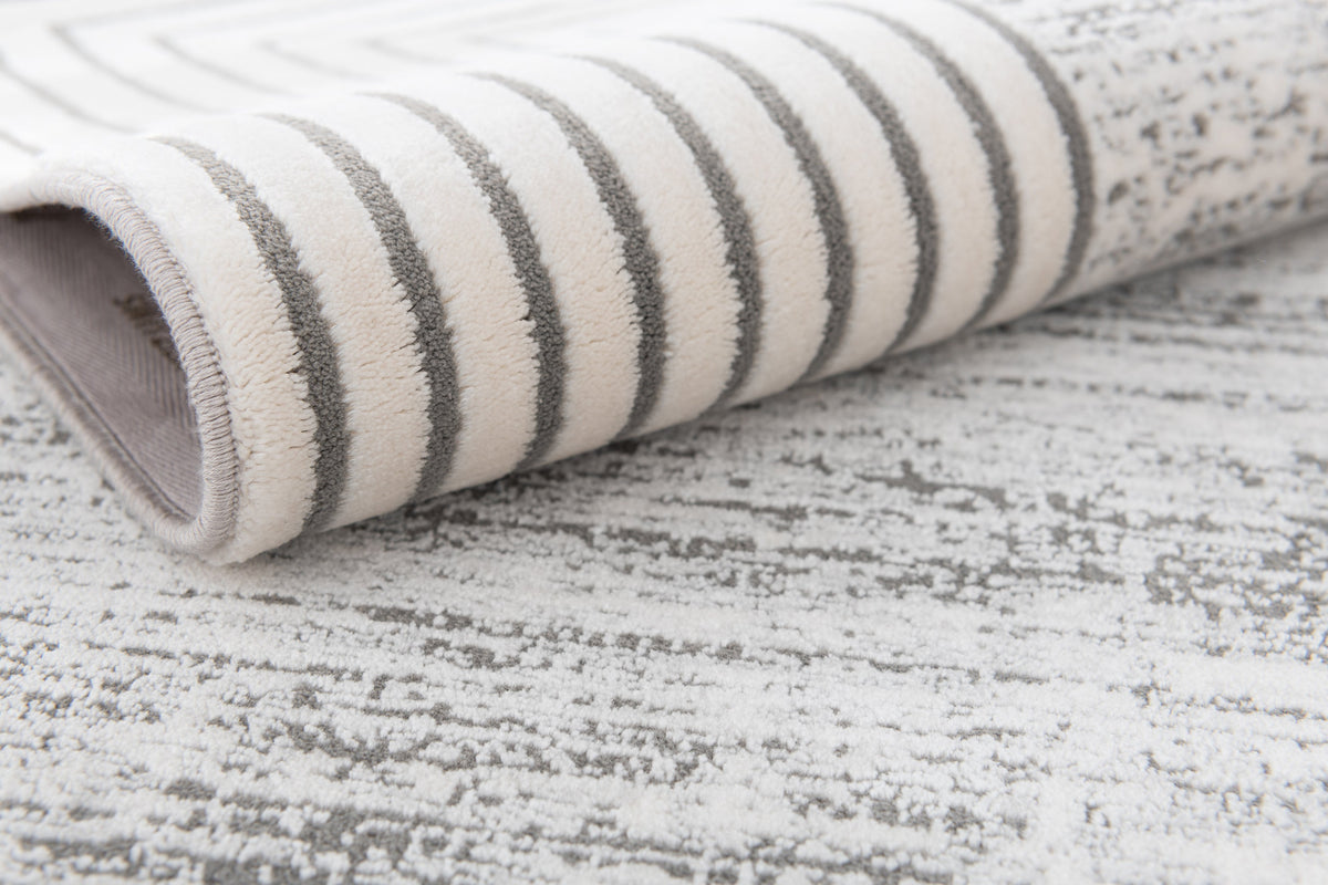 Rechteck Luxus Teppich Zurich in Grau von Hadorn™ - Lifestyle Image